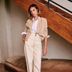 Sezane Iris Cream Jacket